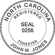 Need a professional forester stamp in North Carolina? Create your own custom forester stamp on the EZ Custom Stamps Store today!