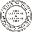 Need (2 names) Registered Architects Professional Stamps for the State of Ohio? Shop Custom Official Ohio 2 Registered Architects Professional Stamps here at EZ Custom Stamp Shop