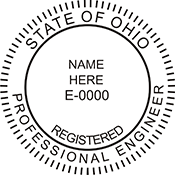 Looking for professional engineer stamps? Our Ohio professional engineer stamps are available in several mount options, check them out at the EZ Custom Stamps Store.