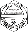 Looking for professional engineer stamps? Our Oregon professional engineering geologist stamps are available in several mount options, check them out at the EZ Custom Stamps Store.