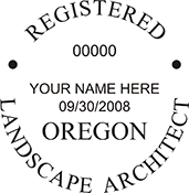 Need a landscape architect stamp? Purchase an Oregon registered landscape architect stamp at the EZ Custom Stamps Store.