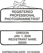 Looking for a professional photogrammetrist stamp for the state of Oregon? Find your occupation stamp at the EZ Custom Stamps store.