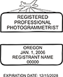 Looking for a professional photogrammetrist stamp for the state of Oregon? Find your occupation stamp at the EZ Custom Stamps store.