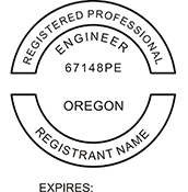 Looking for professional engineer stamps? Our Oregon professional engineer stamps are available in several mount options, check them out at the EZ Custom Stamps Store.