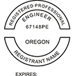 Looking for professional engineer stamps? Our Oregon professional engineer stamps are available in several mount options, check them out at the EZ Custom Stamps Store.