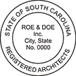 Need a registered architect professional stamp for the state of South Carolina? Shop this official South Carolina Registered Architects Professional Stamp at the EZ Custom Stamps store.