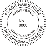 Need a professional forester stamp in South Carolina? Create your own custom forester stamp on the EZ Custom Stamps Store today!