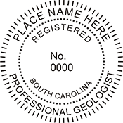 Need a professional geologist stamp in South Carolina? Create your own custom geologist stamp on the EZ Custom Stamps Store today!