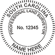 Looking for land surveyor stamps? Shop our South Carolina professional land surveyor stamp at the EZ Custom Stamps Store. Available in several mount options.