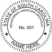 Need a landscape architect stamp? Check out our South Carolina registered landscape architect stamps at the EZ Custom Stamps Store.