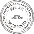 Shopping for a landscape architect stamp? Buy this South Dakota registered landscape architect stamp at the EZ Custom Stamps Store.