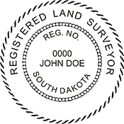 Looking for land surveyor stamps? Shop our South Dakota registered land surveyor stamp at the EZ Custom Stamps Store. Available in several mount options.