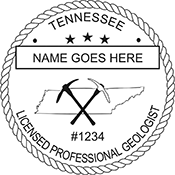 Need a professional geologist stamp in Tennessee? Create your own custom geologist stamp on the EZ Custom Stamps Store today!