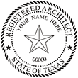 Need a registered architect professional stamp for the state of Texas? Shop this official Registered Architects Professional Stamp at the EZ Custom Stamps store.