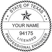 Looking for professional engineer stamps? Our Texas professional engineer stamps are available in several mount options, check them out at the EZ Custom Stamps Store.
