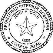 Looking for Interior designer stamps? Check out our Texas registered interior designer stamp at the EZ Custom Stamps Store.