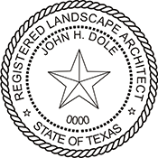 Shopping for a landscape architect stamp? Buy a Texas registered landscape architect stamp at the EZ Custom Stamps Store.