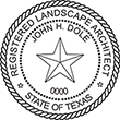 Shopping for a landscape architect stamp? Buy a Texas registered landscape architect stamp at the EZ Custom Stamps Store.