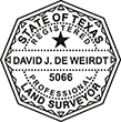 Looking for land surveyor stamps? Shop our Texas registered professional land surveyor stamp at the EZ Custom Stamps Store. Available in several mount options.