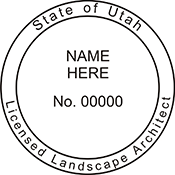 Need a landscape architect stamp? Check out our Utah licensed landscape architect stamp at the EZ Custom Stamps Store.