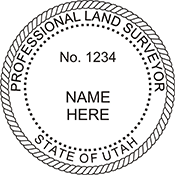 Looking for land surveyor stamps? Shop our Utah professional land surveyor stamp at the EZ Custom Stamps Store. Available in several mount options.