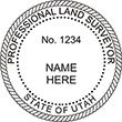 Looking for land surveyor stamps? Shop our Utah professional land surveyor stamp at the EZ Custom Stamps Store. Available in several mount options.