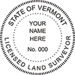 Looking for land surveyor stamps? Shop for a Vermont licensed land surveyor stamp at the EZ Custom Stamps Store. Available in several mount options.