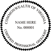 Need a professional geologist stamp in Virginia? Create your own custom geologist stamp on the EZ Custom Stamps Store today!