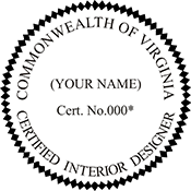 Looking for Interior designer stamps? Check out our Virginia certified interior designer stamp at the EZ Custom Stamps Store.
