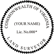 Looking for land surveyor stamps? Shop our Virginia licensed land surveyor stamp at the EZ Custom Stamps Store. Available in several mount options.