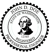 Looking for professional engineer stamps? Our Washington professional engineer stamps are available in several mount options, check them out at the EZ Custom Stamps Store.