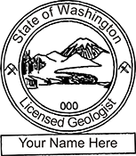 Need a professional geologist stamp in Washington? Create your own custom geologist stamp on the EZ Custom Stamps Store today!