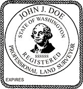 Looking for land surveyor stamps? Shop for a Washington registered professional land surveyor stamp at the EZ Custom Stamps Store. Available in several mount options.