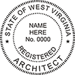 Need a registered architect professional stamp for the state of West Virginia? Shop this official Registered Architects Professional Stamp at the EZ Custom Stamps store.