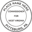 Need a West Virginia Commissioner notary stamp? Get a customizable public notary stamp for your state at the EZ Custom Stamps store.