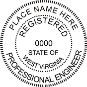 Looking for professional engineer stamps? Our West Virginia professional engineer stamps are available in several mount options, check them out at the EZ Custom Stamps Store.