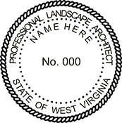 Need a landscape architect stamp? Purchase a West Virginia professional landscape architect stamp at the EZ Custom Stamps Store.