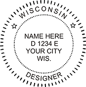 Looking for Wisconsin occupation stamps? Shop for Wisconsin designer occupation stamp at the EZ Custom Stamps Store.