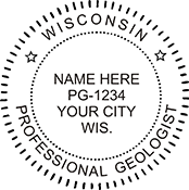 Need a professional geologist stamp in Wisconsin? Create your own custom geologist stamp on the EZ Custom Stamps Store today!