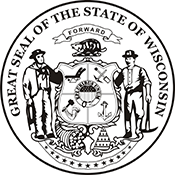 Wisconsin State Seal Sticker MADE IN THE USA R564