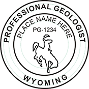 Need a professional geologist stamp in Wyoming? Create your own custom geologist stamp on the EZ Custom Stamps Store today!