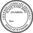 Looking for a landscape architect stamp for the state of Wyoming? Purchase these custom stamps at the EZ Custom Stamps Store.