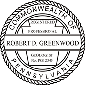 Need a professional geologist stamp in Pennsylvania? Create your own custom geologist stamp on the EZ Custom Stamps Store today!