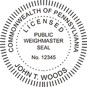 Shopping for a Pennsylvania weighmaster stamp? Available in several mount options, buy it here on the EZ Custom Stamps store today.