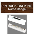 Pin Back Name Badges