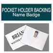 Pocket Holder Name Badges