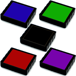 ink red black blue green Number 4mm 6band Self Ink Pad Stamp Printer 409 select 