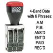 Need a dater stamp with widely used office phrases? This 2000 Plus rectangular stamps comes with 6 typical business phrases. Shop today.