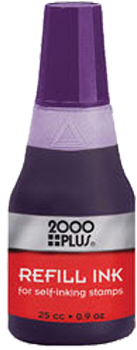Find purple water-based custom re-fill ink for your Cosco 200 Plus, Ideal, Trodat, or Xstamper ClassiX model. Shop the EZ Custom Stamps store today.