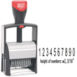 Looking for a stamp numberer? Choose the 2000 Plus Classic Line 2010 self-inking numberer. This ten band numbering machine is perfect for repeat stamping.